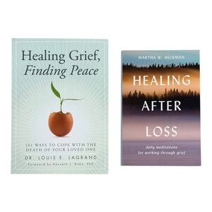 Healing Grief, Finding Peace & Healing After Loss Set of 2 Paperback Grief Books